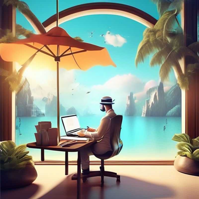 A person working remotely from home on a laptop.