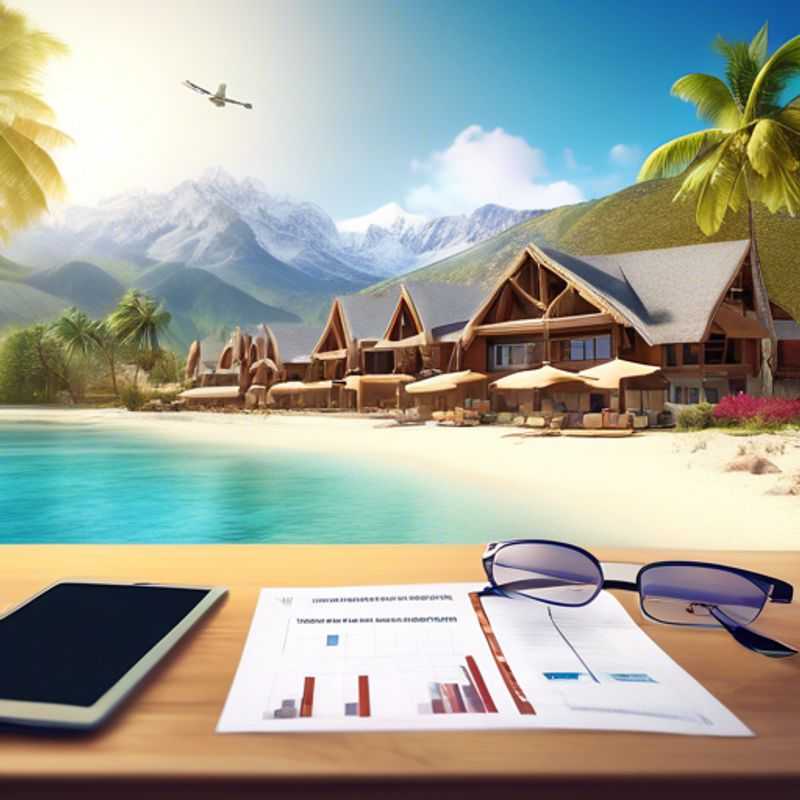 A person working remotely as a bookkeeper, using a laptop and other office supplies.