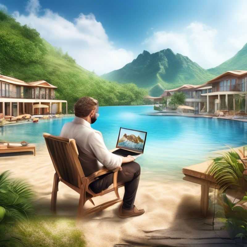 A person working remotely on a laptop, showcasing the freedom and flexibility of remote careers.