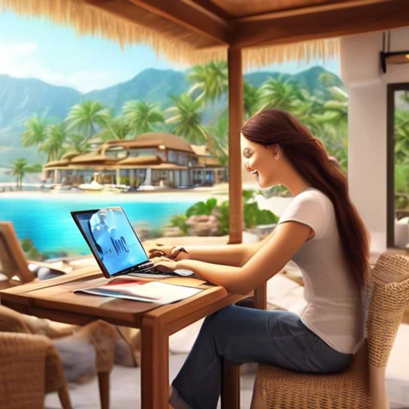 Person working on a laptop at home, representing online part-time work from home opportunities.