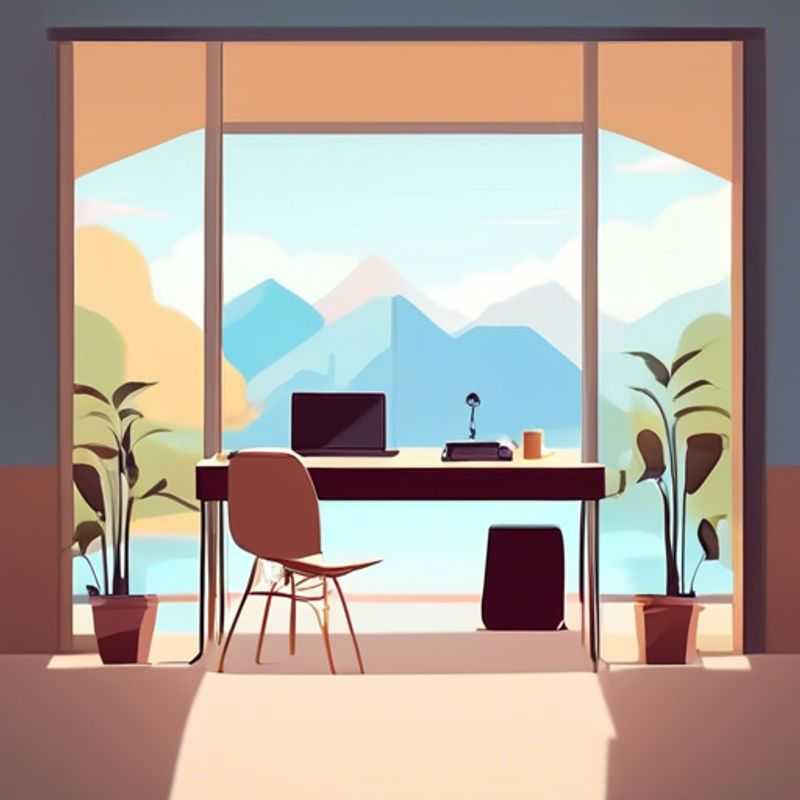 Person working from home on a laptop, taking a call.