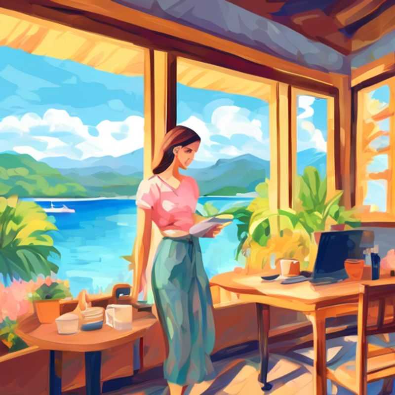 A mother working from home, balancing work and family life.
