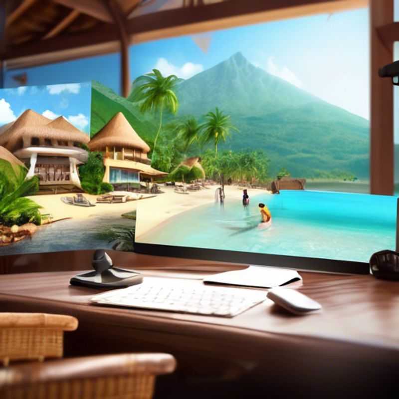 A laptop computer with a person working on it from home, showcasing the concept of online remote jobs.