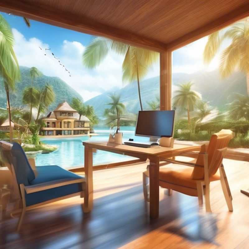 A person working from home on a laptop.