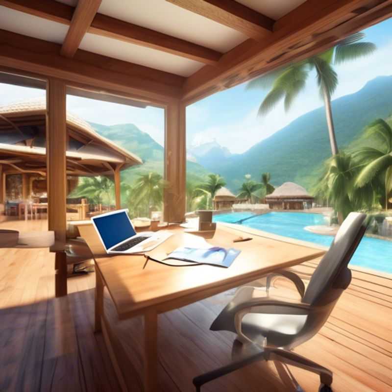 Person working remotely from home on a laptop.